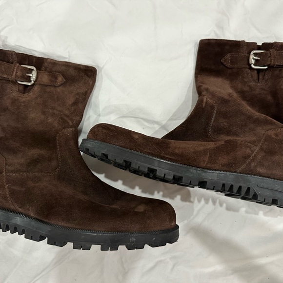 Gucci Suede Mid-Calf Moto Boots size 8.5 great condition - Picture 6 of 8